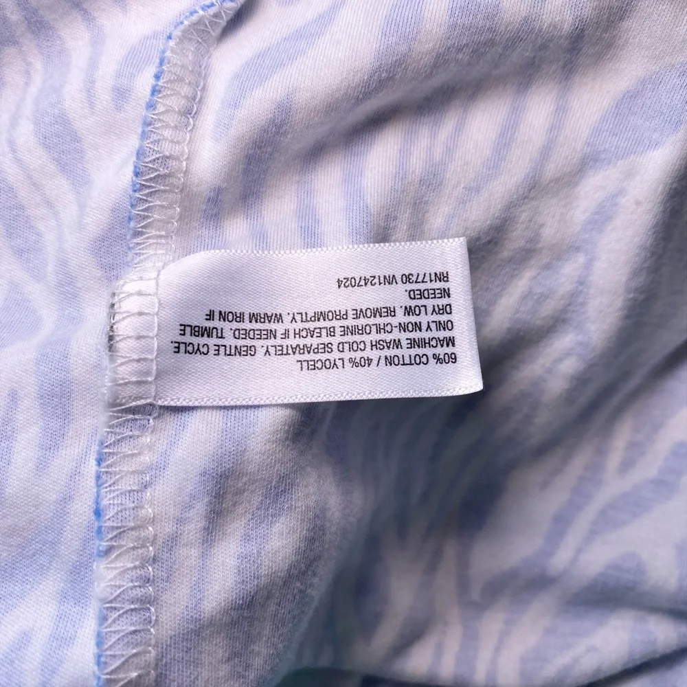 Diane von Furstenberg x Target Blue & White Zebra Print Midi Skirt - Picture 8 of 13